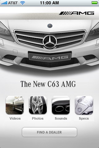 mercedes c63 amg Brand Marketing via Iphone Apps