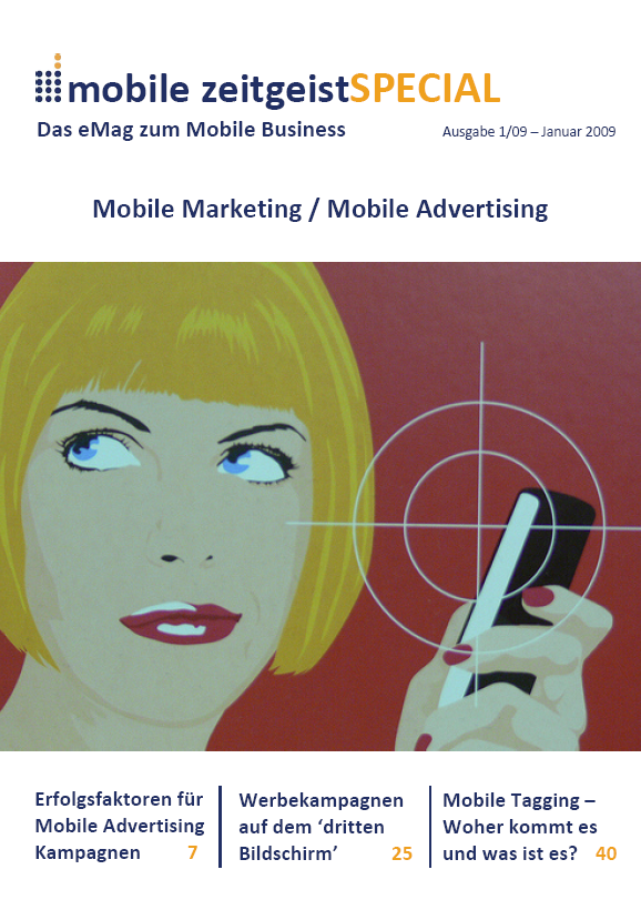 titelblatt 01 09 mobile zeitgeist SPECIAL: Mobile Marketing und Mobile Advertising
